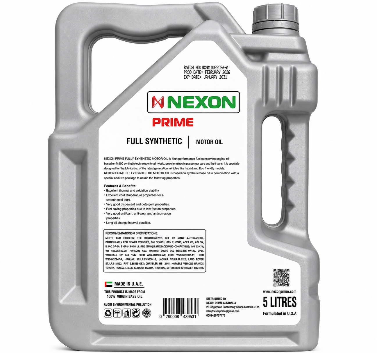Nexon Prime TDS 5W30 SN - Image 3